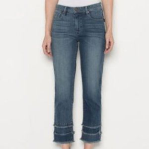 Parker Smith Jean w/ multi-layered frayed hem